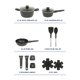 thumbnail image 3 of Juego de Utensilios de Cocina Oster 13 Piezas Antiadherente Negro Mate, 3 of 7