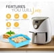 thumbnail image 4 of Juego de 4 bandejas de silicona con cierre de cremallera y tapas para congelador, 1 taza y 2 tazas, 4 of 7