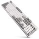 thumbnail image 1 of Teclado DURDOD Cherry MX Brown 104 teclas blanco ANSI, 1 of 7