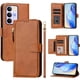 thumbnail image 1 of FOXDOCK Funda Tipo Cartera para Xiaomi Poco M7 5G Cuero PU con Cremallera y Correa de Muñeca, Ranuras para Tarjetas, Soporte Plegable, Cierre Magnético, 1 of 5