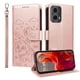 thumbnail image 1 of Funda Cartera para Motorola Moto G85 5G Perro Cachorro Grabado con Tarjetas Soporte Correa Rosa, 1 of 6