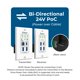 thumbnail image 2 of Extensor USB 3.2 de placa de pared OREI, doble host, LAN de 100 m, 2 of 9