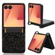 thumbnail image 1 of Funda Cartera Lunares Samsung galaxy Z Flip7 con Tarjetero, Correa y Soporte Negro, 1 of 5