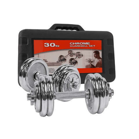 Citotools - Set De Mancuernas Cromadas Ajustables De 30Kg + Maletín