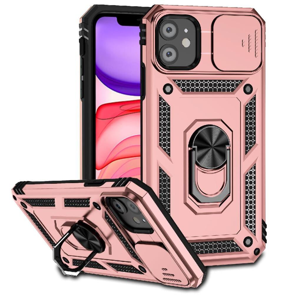 Estuche Gangxun Para Iphone 11, Soporte Giratorio 360°, Estilo Mecánico Y Magnético