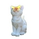 thumbnail image 2 of Estatua De Gato De Jardín, Figura De Resina Con Luz Alimentada Por Energía Solar Para Jardín De Paisaje, Color Blanco, 2 of 2
