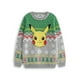 thumbnail image 1 of Jersey navideño Pokémon Pikachu para niños, manga larga, gris, 1 of 3