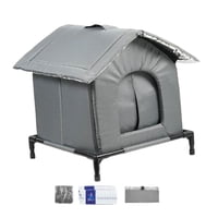 Magideal - Casa Para Gatos Refrescante Cama Refugio Elevado Con Bolsa Impermeable Y Kit De Almohadillas Refrigerantes Diseño De Tela Oxford Para Gatos Doméstico S