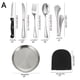 thumbnail image 4 of Enjoy Outdoor Dining with our 10-Piece Stainless Steel Camping Silverware Kit in a Portable Handbag - Perfect for Cooking, Camping, Mountaineering, Travel, and Picnics!, 4 of 4