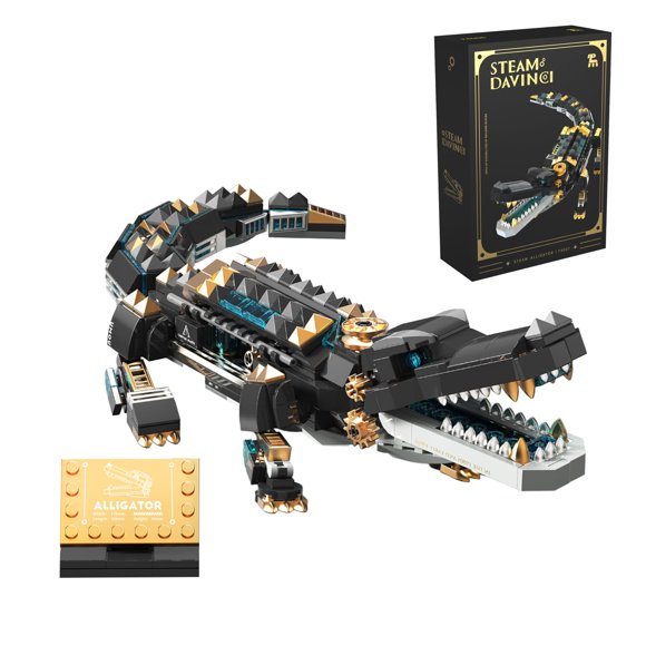 Kit Steampunk De Cocodrilo Mecánico De 541 Piezas