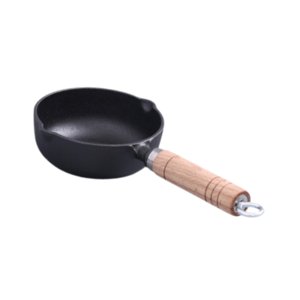 Magideal - Sartén De Hierro Fundido Para Cocinar, Sartén Con Aceite Caliente, Mini Sartén Para Cocina, Exterior E Interior , 11X4Cm