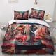thumbnail image 2 of Juego de ropa de cama con estampado 3D de elefante para niños y adolescentes. Incluye funda nórdica y funda de almohada. Funda de edredón de microfibra con estampado creativo y cierre de cre, 2 of 3