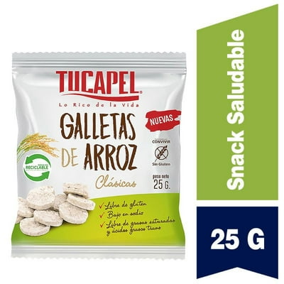 Galletas De Arroz Clásicas 25 Gr Tucapel