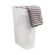 thumbnail image 1 of Cesta para ropa Mind Reader, 40 L, delgada, con tapa de plástico, color blanco, 1 of 7