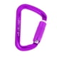 thumbnail image 3 of 30kn escalada d forma auto autobloqueo torsión carabiner puerta púrpura, 3 of 3