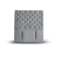 Latam Home - Respaldo Brescia Tela Gris 1 Pza