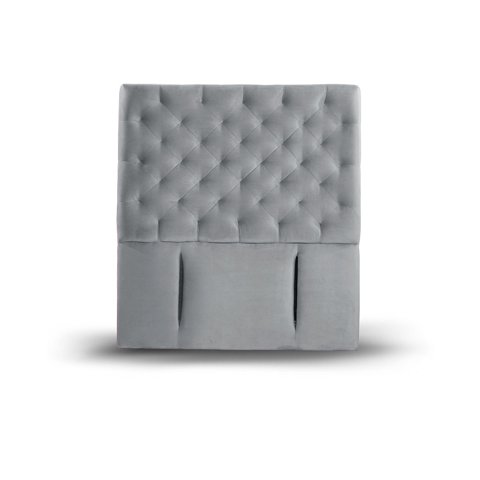 Latam Home - Respaldo Brescia Tela Gris 1 Pza