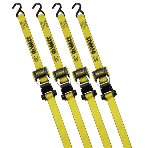 Correas De Amarre Con Trinquete Dewalt Dxbc18004, 1,25 Cm X 3,6 M, Paquete De 4