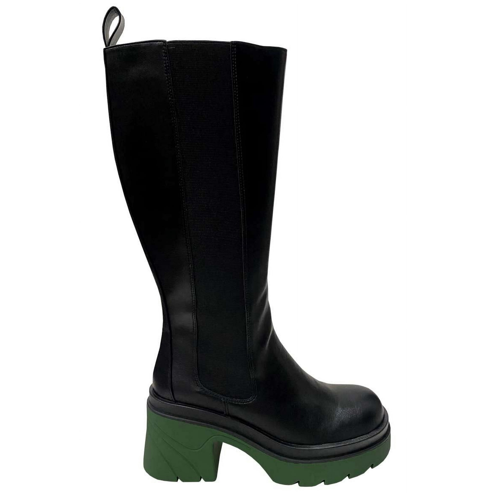 Bota Ecocuero ZAZ66 Negro Verde | Lider