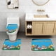 thumbnail image 2 of Los Osos Montañeses Juego de 3 alfombras de baño de coral fleece: tapete de baño + alfombra de inodoro en forma de U + funda de tapa de inodoro en forma de O, 2 of 6