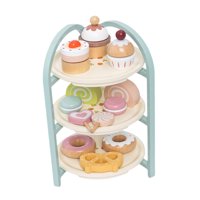 Bothyi - Juego De Juguetes De Madera Para Postres Y Tartas, Postres Y Fiestas De Té De La Tarde Para Niñas Y Niños
