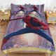 thumbnail image 3 of Cartoon Spiderman Kid Boy Room Decor Size Bedding Set for 3 Piece Bedding with 1 Flat Sheet And 2 Pillowcases Twin, 3 of 5