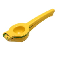 Xusx111 - Cocina Metal 2-En-1 Limón Prensador - Prensador Obtiene Cada Última Gota - Fácil De Limpiar Manual Zumador De Cítricos - Fácil De Usar Limón Prensador Zumador - Amarillo / Verde (22 * 7.5 *
