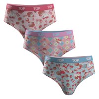 Top - Calzón Pantaletas Niña Algodón Pack 3 Hello Kitty C4
