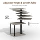 thumbnail image 2 of Mesa auxiliar Faesun giratoria con altura ajustable y almacenamiento, 2 of 9