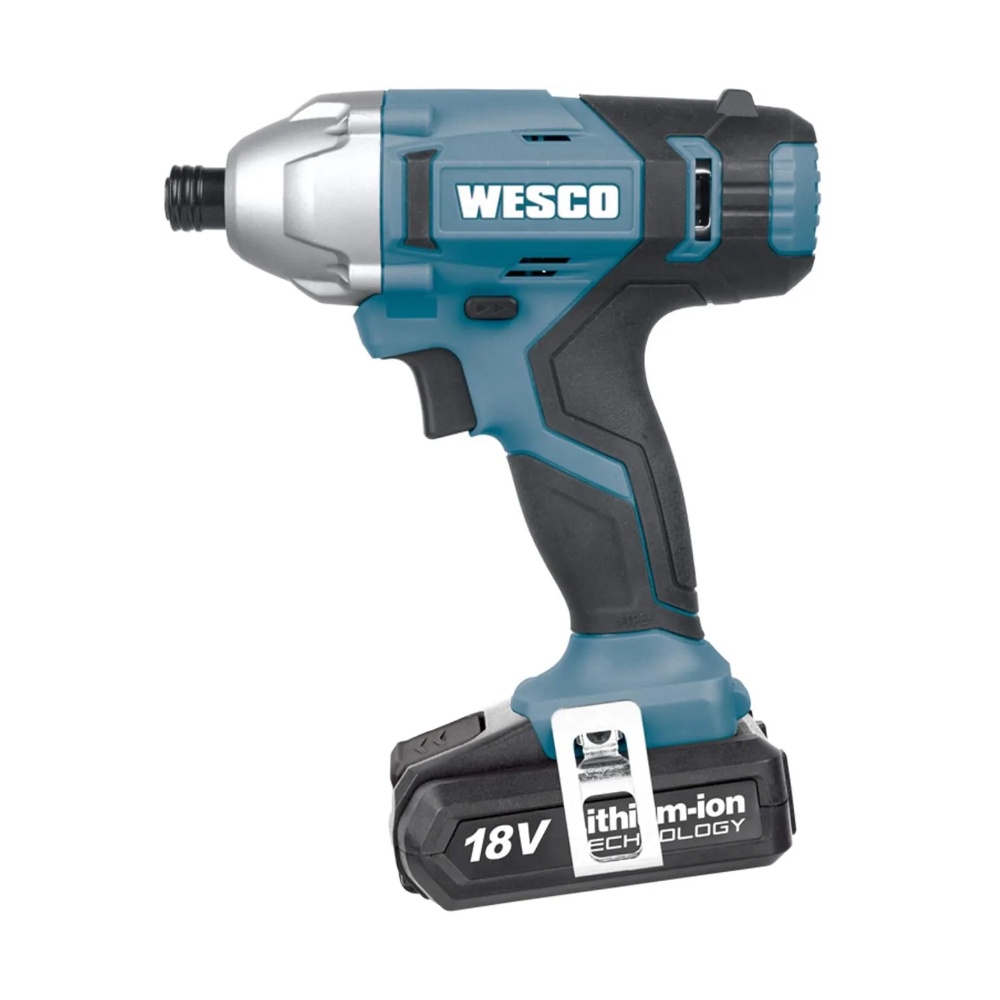 Atornillador De Inalámbrico Impacto 18V 1/4 + 2 Baterias Cargador Y Maletin Ws2939K2 Wesco