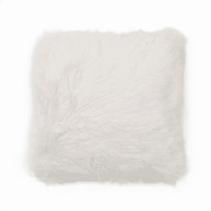 Genérico - Fundas De Cojín Peluditas 45X45 Cm Color Blanco