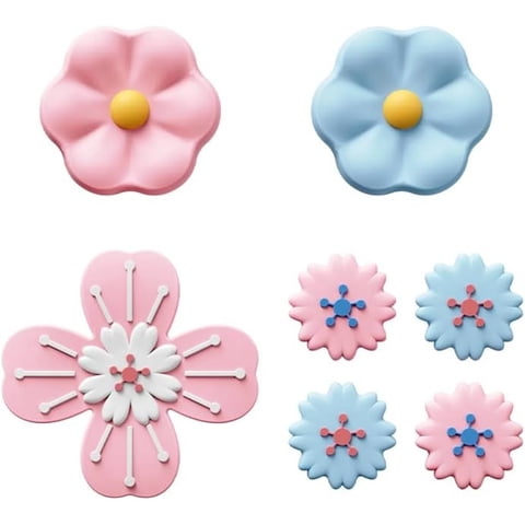 Genérico - Silicone Thumb Grip And Button Caps Set For Nintendo Switch/Oled/Lite - Soft Cross D-Pad, Abxy Keys, And Joystick Cover Accessories-Multicolor