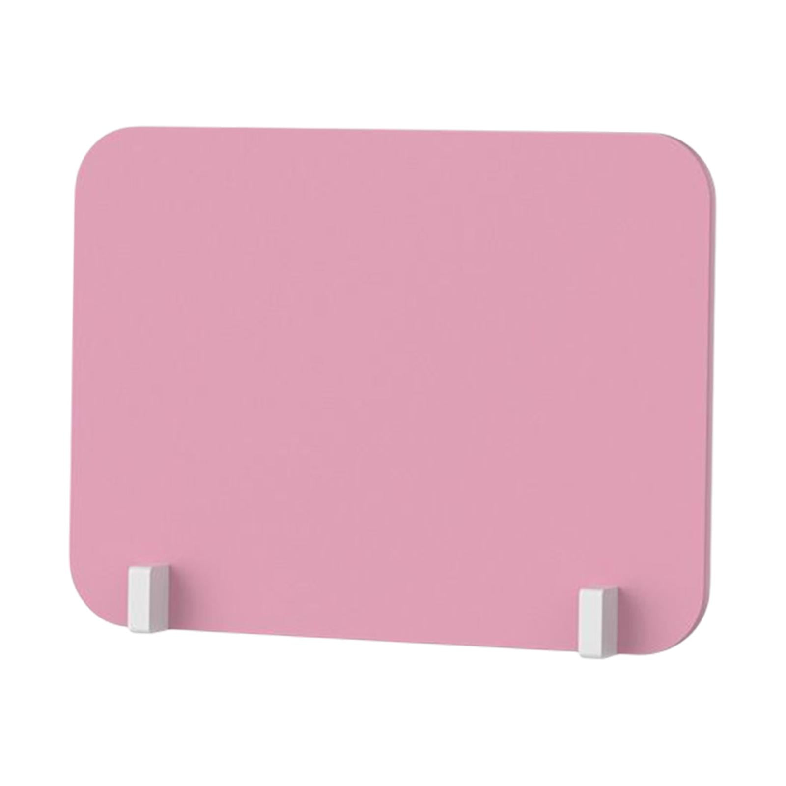 Magideal - Pared De Protección De Partición, Pantalla De Mostrador De Pago Resistente Para Centro De Llamadas, Centro De Pruebas, Escritorio De Oficina, Fácil De Rosado