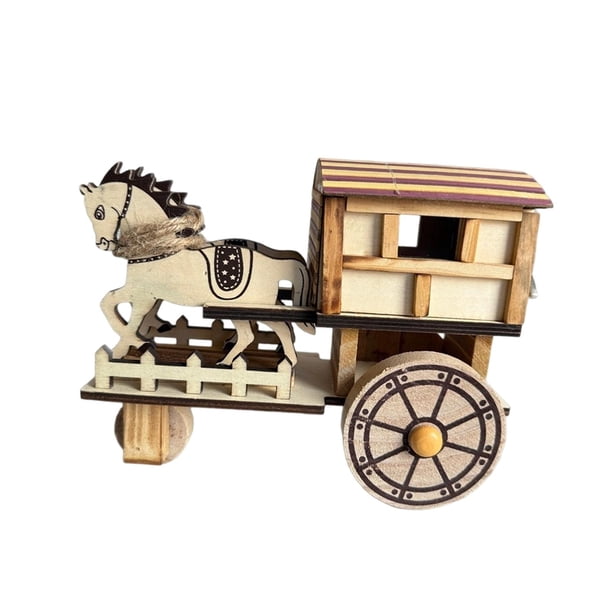 Rompecabezas 3D De Madera, Estilo Retro, Carroza De Juguete Para Armar. Modelo 3D De Madera Para Hombres, Adultos Y Niños. Estilo A.