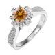 thumbnail image 1 of Anillos de Moissanita de Oro Blanco de 18K de 1 Uds para Mujer Regalo Color D VVS1 Anillos de Diamante Anillos de Plata Esterlina S925 Joyería Anillos de Compromiso de Moissanita con Certificado, 1 of 8