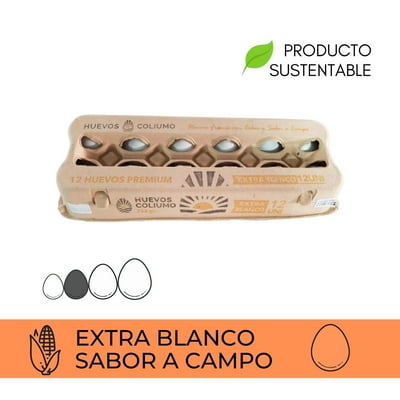 Huevo Premium Extra Blanco 12 Un 12 Un Coliumo