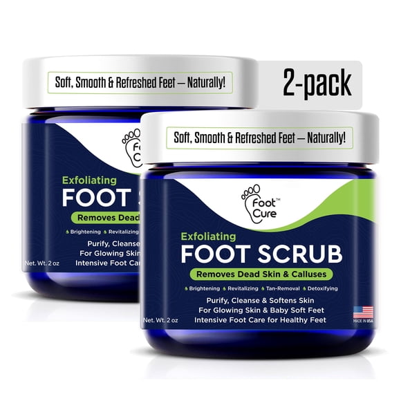 Exfoliante para pies FOOT CURE – Pack de 2 con polvo de piedra pómez