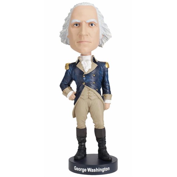 Muñeco cabezón Royal Bobbles George Washington de 21 cm de alto