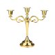 thumbnail image 4 of Candelabro Retro De 3 Brazos Para Hotel, Aniversario, Regalo De Inauguración De La Casa, Dorado, 4 of 5