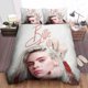 thumbnail image 1 of Billie Eilish in Platinum White Hair Photo Duvet Cover Bedding Set, 1 of 1