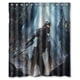 thumbnail image 1 of Cortina de ducha de baño con ganchos de Guns Master Chief Halo, tamaño 60 x 72 pulgadas, 1 of 3