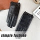 thumbnail image 3 of Guantes de piel auténtica para mujer, de primavera y otoño, finos, para pantalla táctil, para conducir, ciclismo, coche eléctrico, sencillos, de moda, cortos, de primera capa, de piel de oveja., 3 of 5