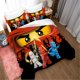 thumbnail image 1 of Ste-X Easy Care Duvet Cover Set | Double Bed Size |Cartoon Movie Children Bedding Phantom Ninja), 1 of 3