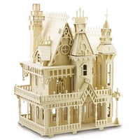 Genérico - Dream Villa (Castillo Para Armar De Madera) Con Luz