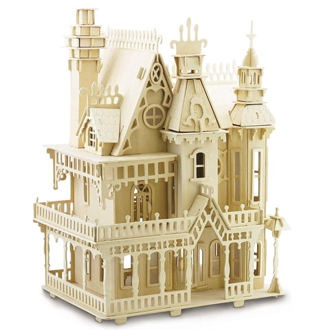 Genérico - Dream Villa (Castillo Para Armar De Madera) Con Luz