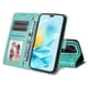 thumbnail image 2 of Funda tipo cartera FOXDOCK para Honor 200 Lite 5G , diseño girasol en relieve, cuero PU, cierre magnético, soporte y tarjetero, 2 of 5