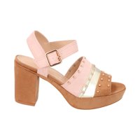 Sandalia Mujer Camel Rene Police