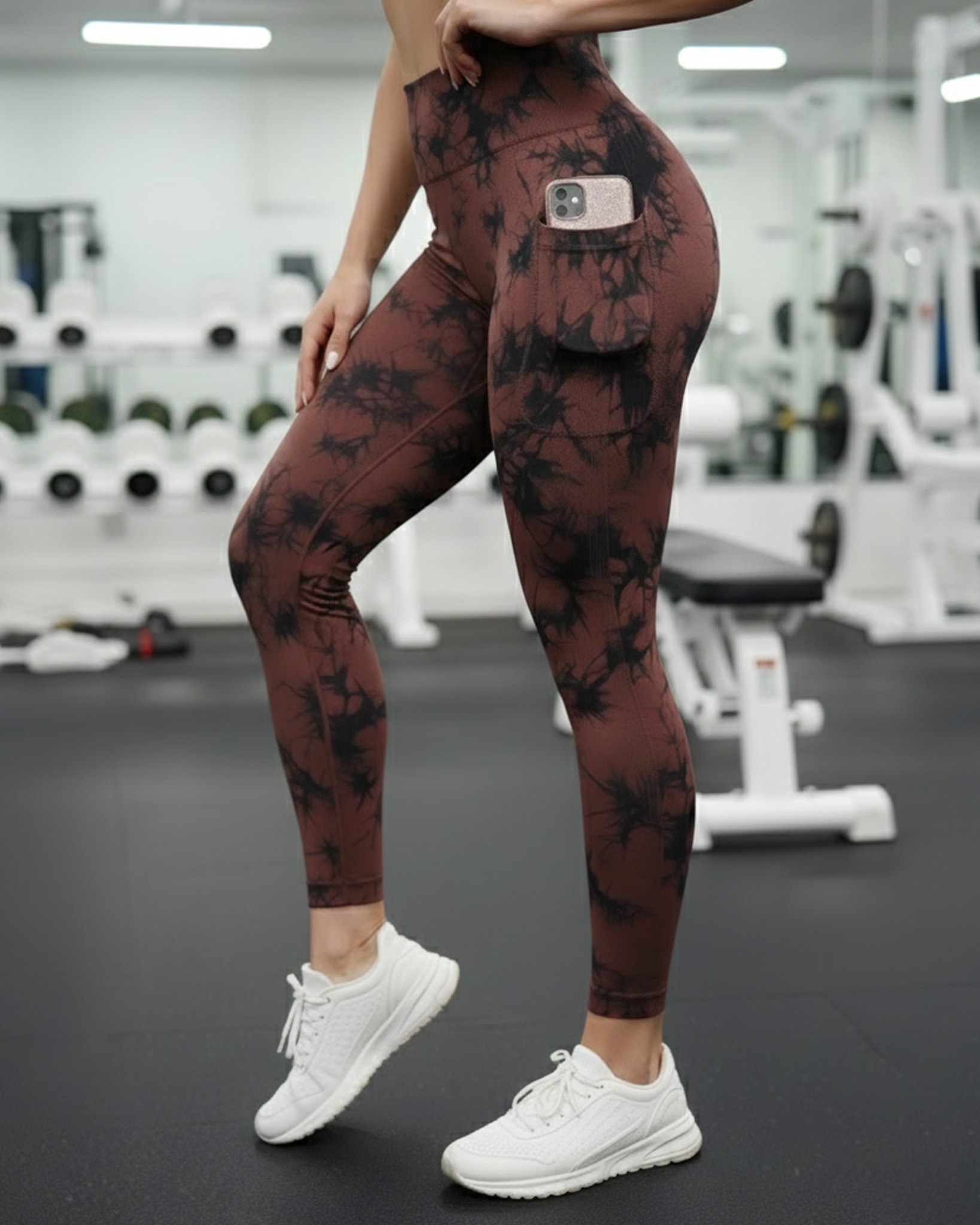 Flix Spa - Leggings Push Up Mujer Tie Dye Deportivo Con Bolsillo