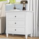 thumbnail image 1 of U_STYLE 28''painted Nightstand with 3 Drawers and Smooth Gliding Rails ,Simple Bedside Cabinet with Metal handle, Minimalist Sofa Side Table with rubber legs for Bedroom Sofa Couch Office, 1 of 3