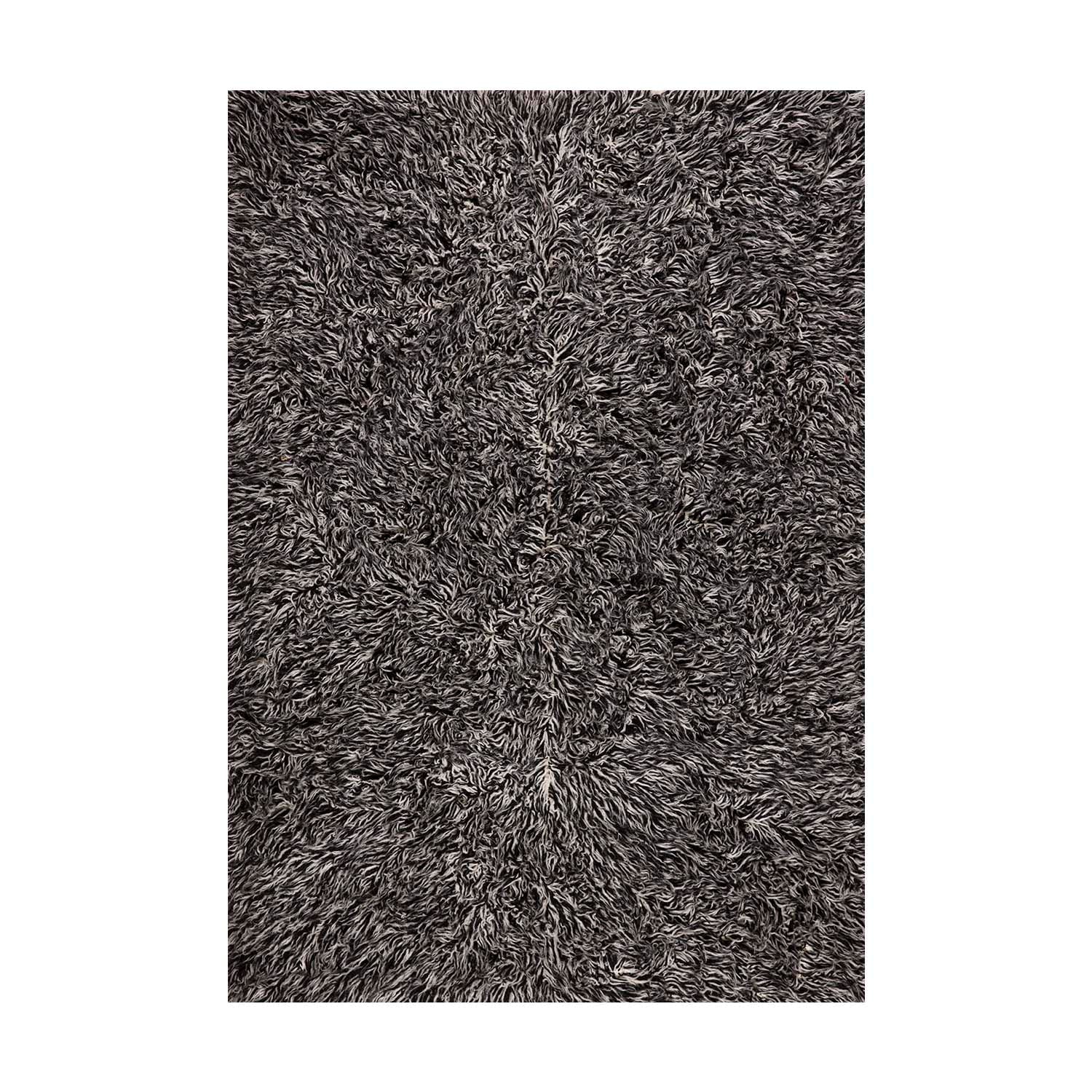 Dib - Alfombra Flokati 140x200 Negro